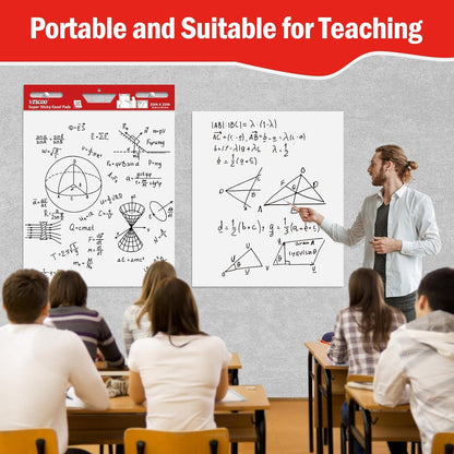 VISCOO Thickened Sticky Easel Pad, 20x23 In Chart Paper for Teachers,3 Pack