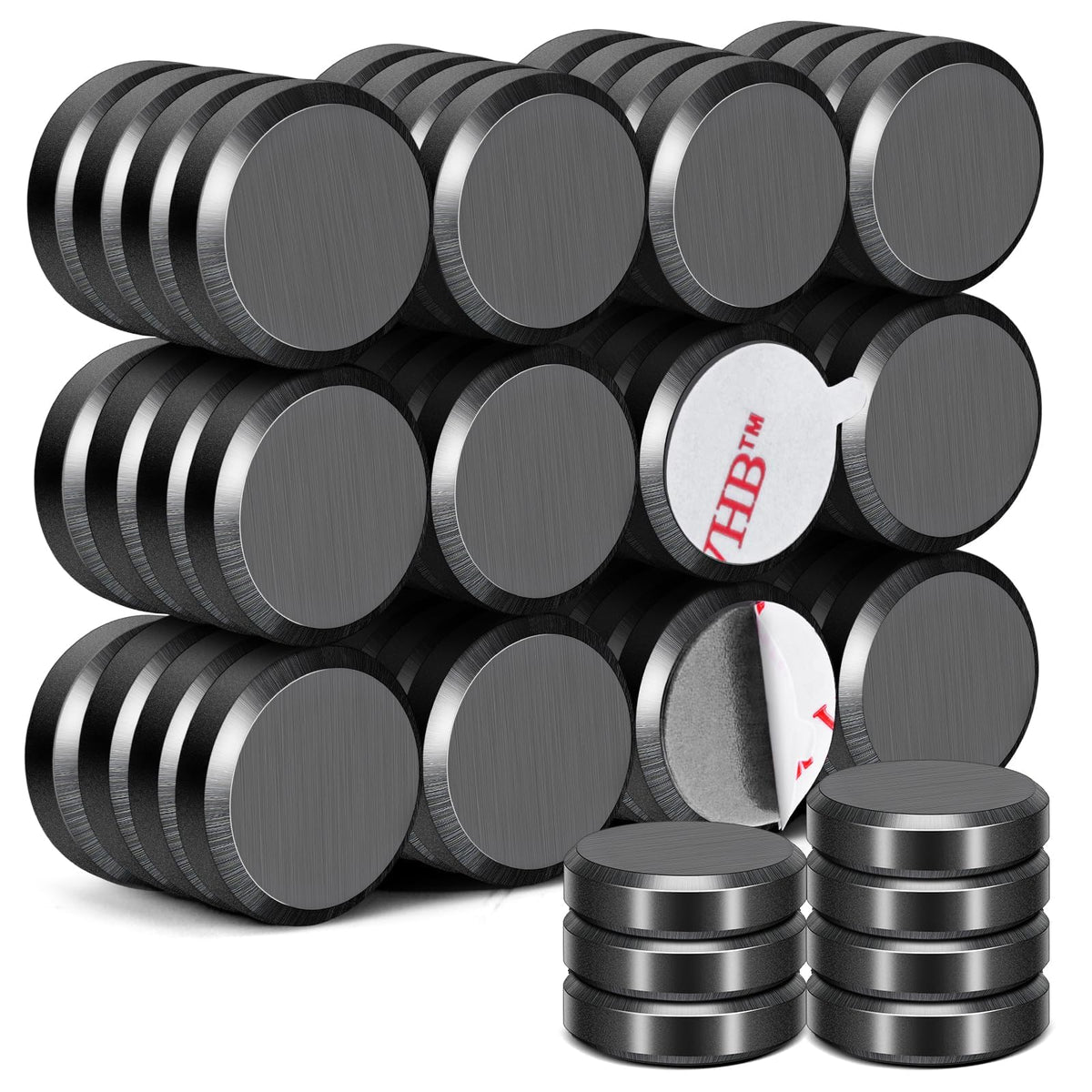 DIYMAG Strong Adhesive Magnets, 90pcs 0.7x0.12in Fridge Magnet
