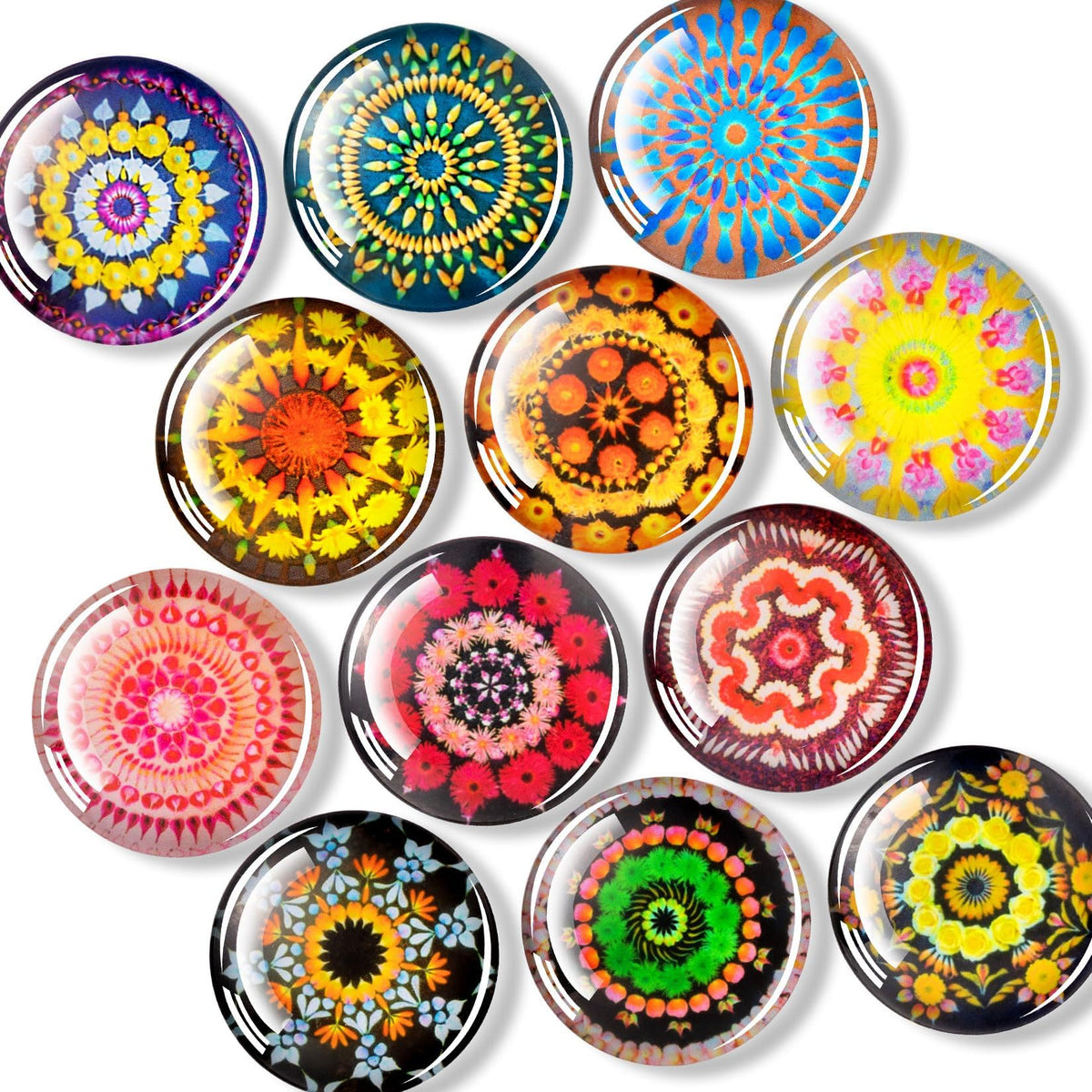 FINDMAG 12 Pack Fridge Magnets, Refrigerator Magnets Decorative for Locker