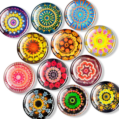 FINDMAG 12 Pack Fridge Magnets, Refrigerator Magnets Decorative for Locker