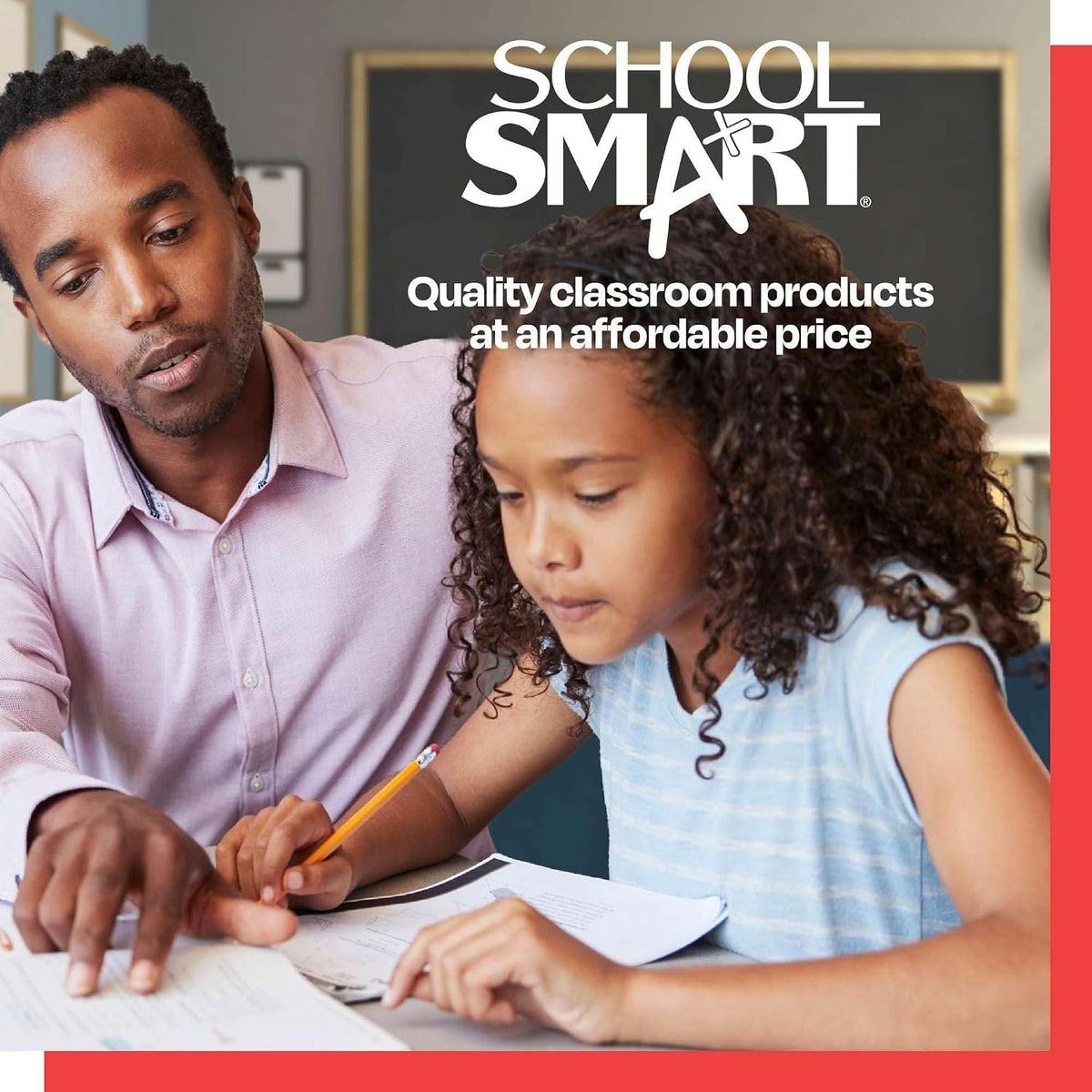 School Smart Chart Paper Pad, 32 x 24 Inches, 1-1/2 Inch Rule, 25 Sheets