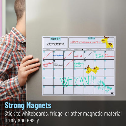 Mr. Pen- Dry Erase Calendar for Fridge, Magnetic, 14.7 x 11.8