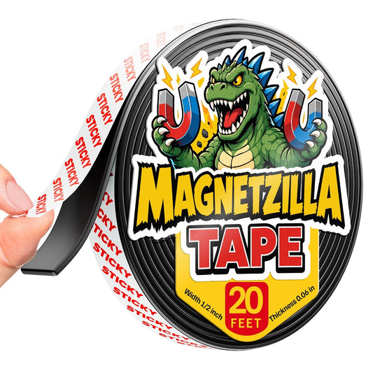 Super Sticky Magnetic Tape for DIY & Crafts, 20ft x 1/2in (6m x 1.25cm)