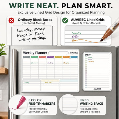 Magnetic Calendar for Refrigerator, Dry Erase Fridge Calendar