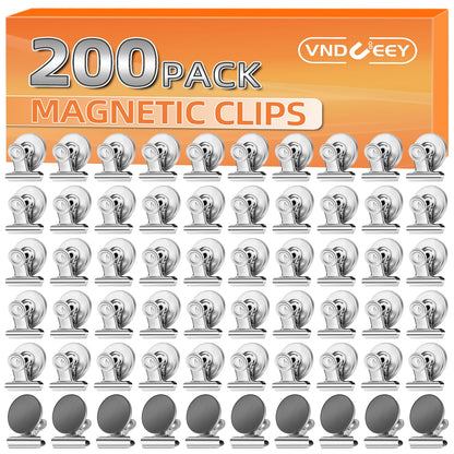 VNDUEEY 20 Pack Fridge Magnets Refrigerator Magnets, Strong Magnetic Clips Heavy Duty, Magnet Clips for Whiteboard, Magnets for Fridge Locker Office Accessories (Silver)