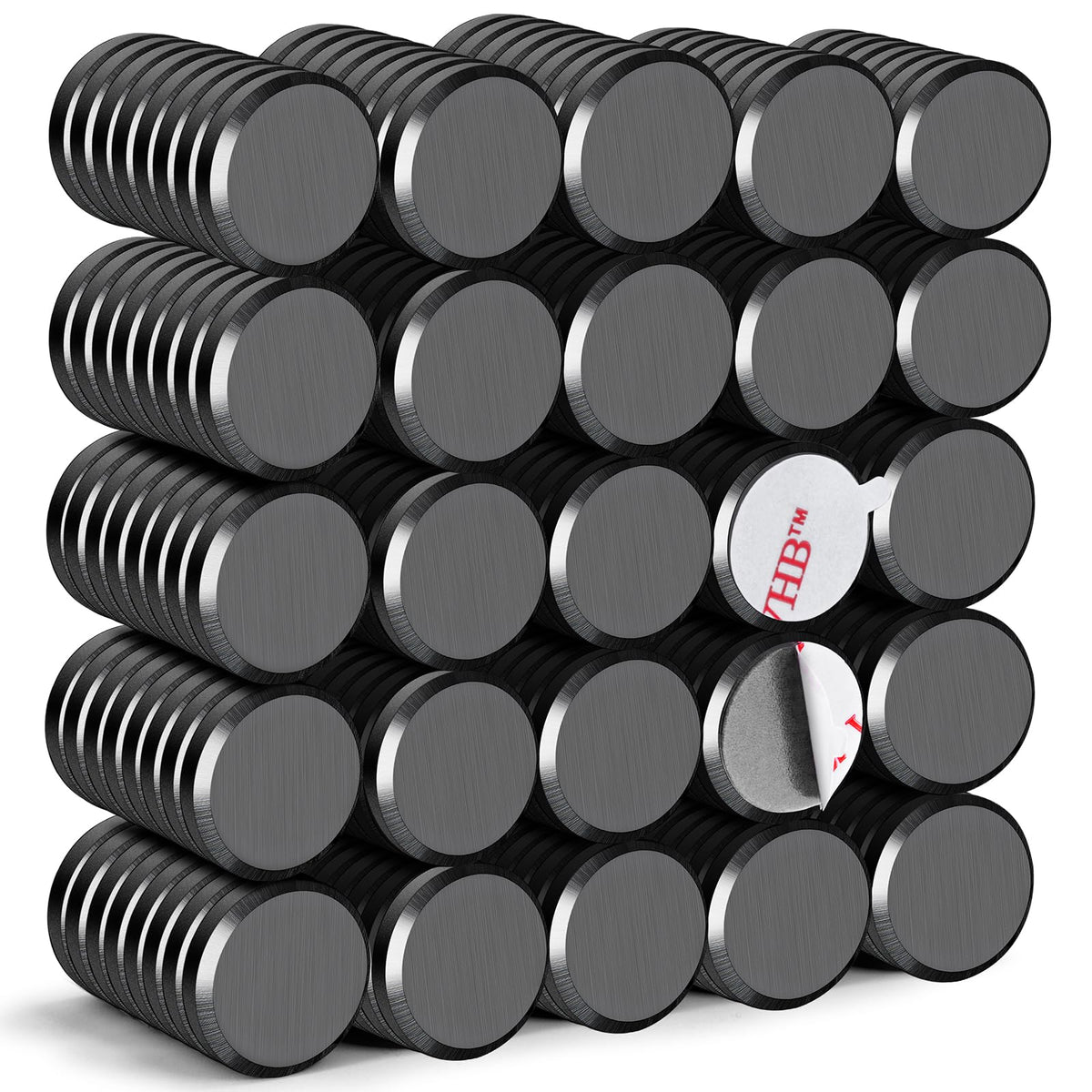 DIYMAG Strong Adhesive Magnets, 90pcs 0.7x0.12in Fridge Magnet