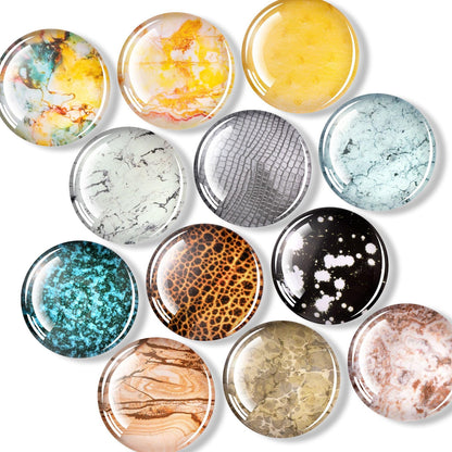 FINDMAG 12 Pack Fridge Magnets, Refrigerator Magnets Decorative for Locker