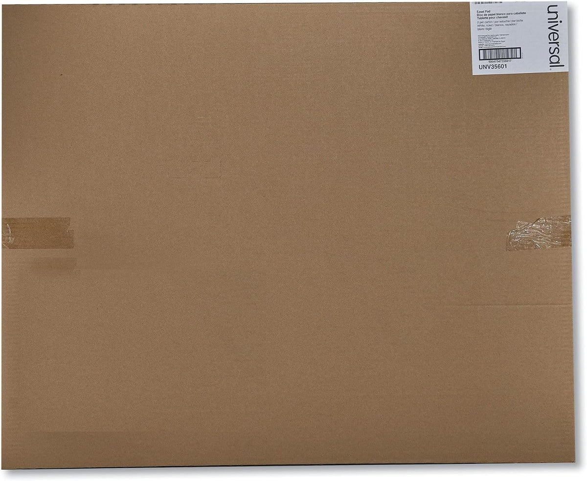 Universal 35601 Recycled Easel Pads, Faint Rule, 27 x 34, White, 50 Sheet (Case of 2)