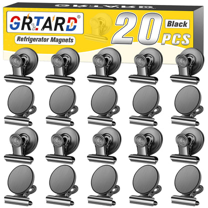 Grtard 12 Pack Magnetic Clips, Fridge Magnets Refrigerator Magnets