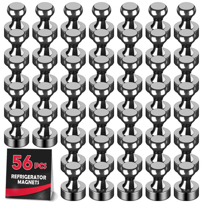 LOVIMAG Fridge Magnets 12 Pack Magnet Refrigerator Locker Whiteboard Black