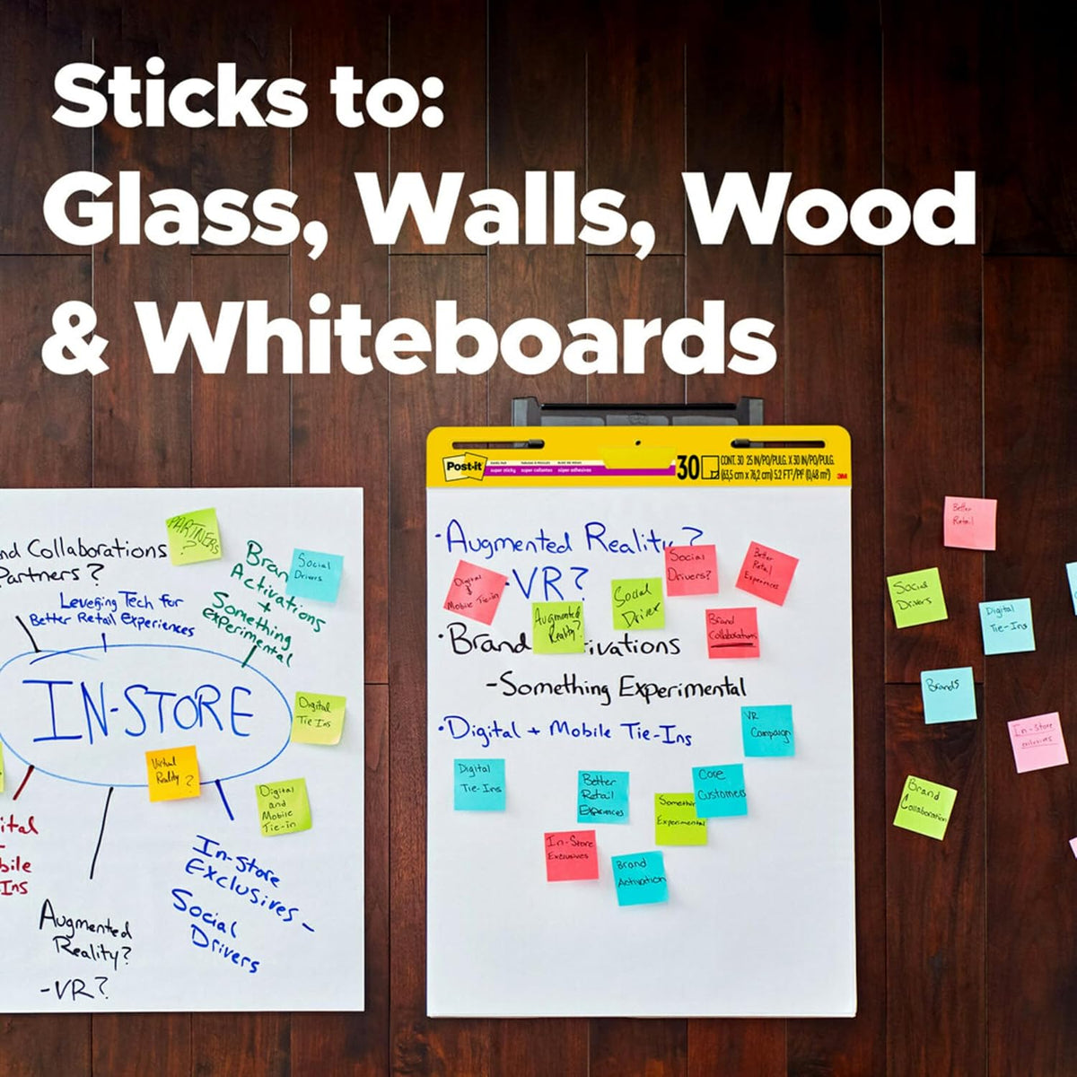 Post-it Super Sticky Easel Pad, 25 x 23 in, White, 2 Pads