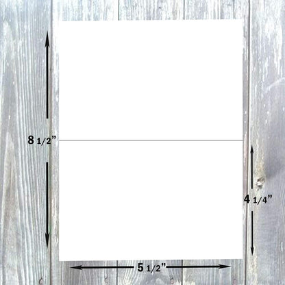 Hamilco White 80lb Cover Heavy A2 Tent Cards for Weddings & RSVP (100PK)