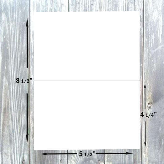 Hamilco White 80lb Cover Heavy A2 Tent Cards for Weddings & RSVP (100PK)