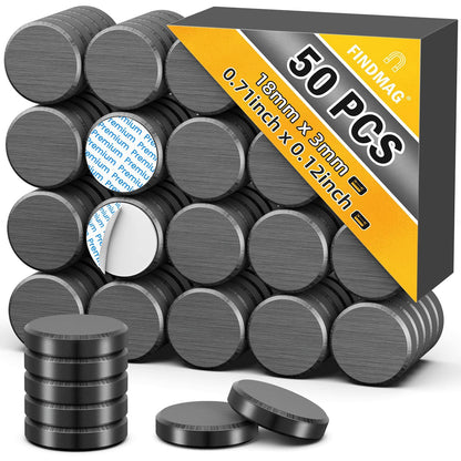 FINDMAG Magnets for Crafts, Magnets with Adhesive Backing, 20 Pack