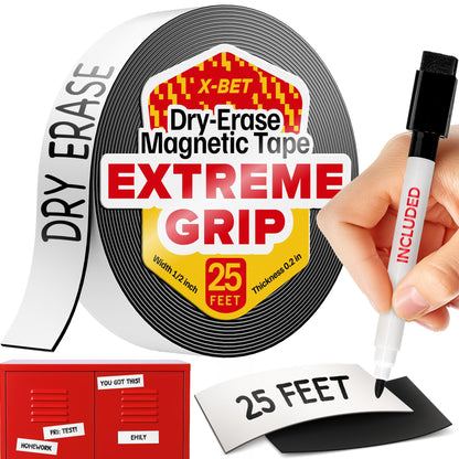 Super Sticky Magnetic Tape for DIY & Crafts, 20ft x 1/2in (6m x 1.25cm)