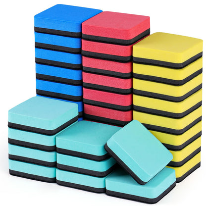 XKDOUS 12 Pack Magnetic Whiteboard Dry Erase Erasers for Classroom, Office