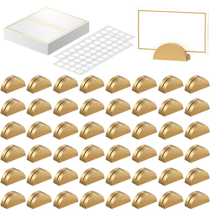 Uniclife 48 Pcs Place Card Holders for Wedding Party Tables