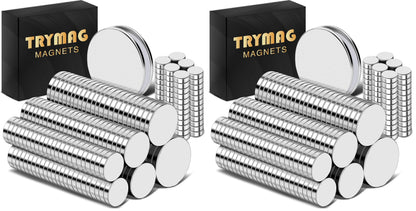 TRYMAG Small Strong Magnets, 6 Sizes Rare Earth Magnet, 255Pcs