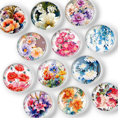 FINDMAG 12 Pack Fridge Magnets, Refrigerator Magnets Decorative for Locker