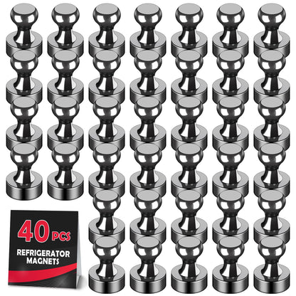 LOVIMAG Fridge Magnets 12 Pack Magnet Refrigerator Locker Whiteboard Black