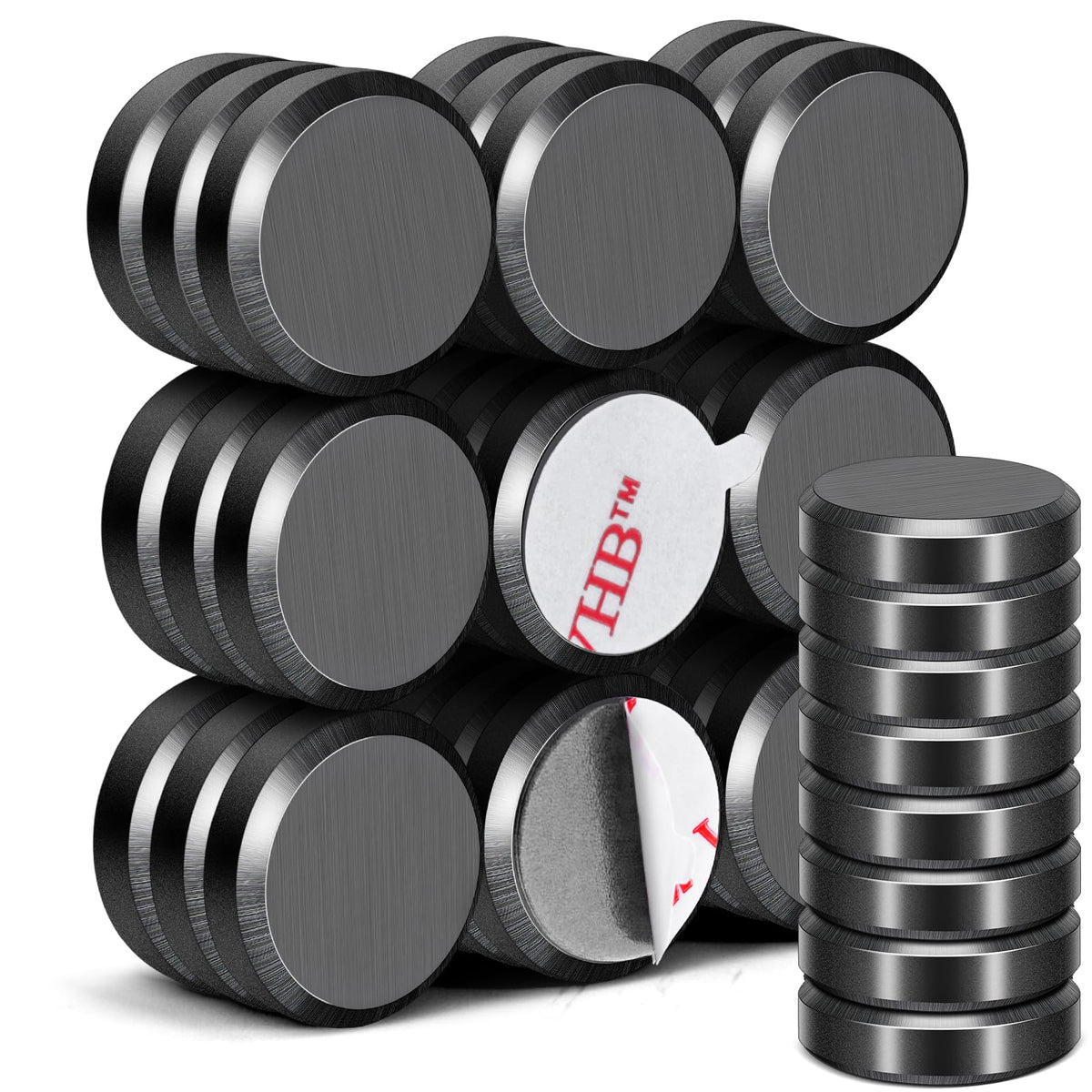 DIYMAG Strong Adhesive Magnets, 90pcs 0.7x0.12in Fridge Magnet