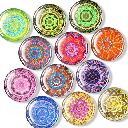FINDMAG 12 Pack Fridge Magnets, Refrigerator Magnets Decorative for Locker