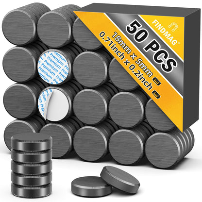 FINDMAG Magnets for Crafts, Magnets with Adhesive Backing, 20 Pack