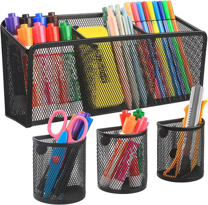 VICNOVA Magnetic Pen Holder, Metal Storage Basket with Strong Magnets