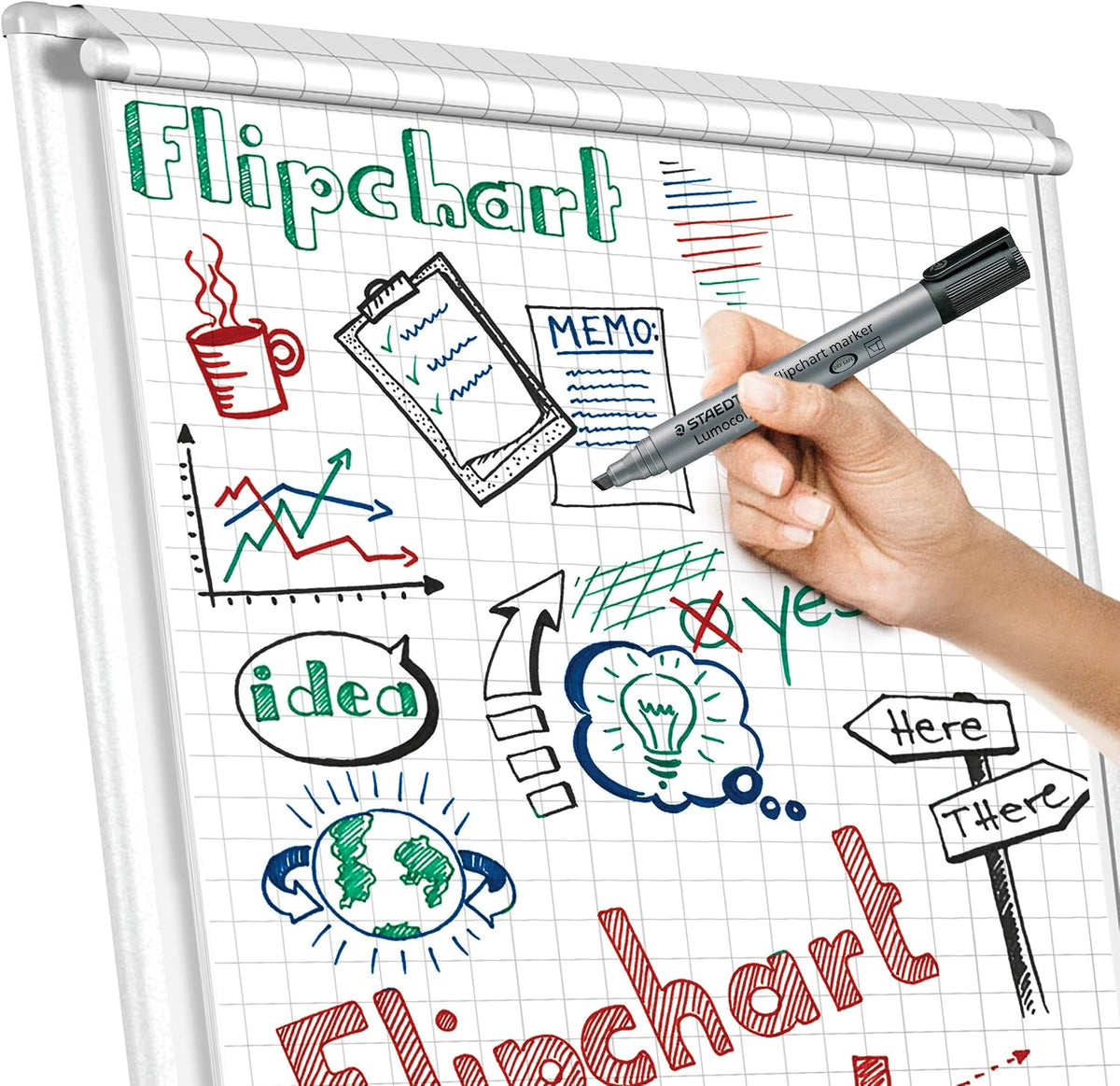 STAEDTLER Lumocolor Flipchart Marker: Set of 8