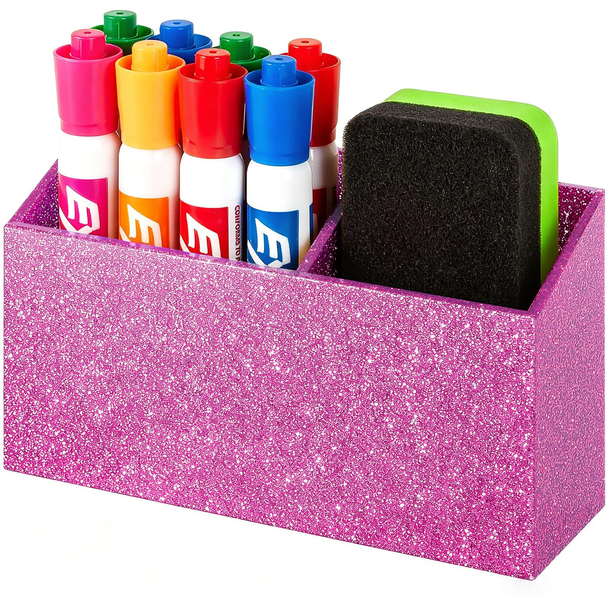 BEYGORM Magnetic Dry Erase Marker Holder for Whiteboard & Refrigerator