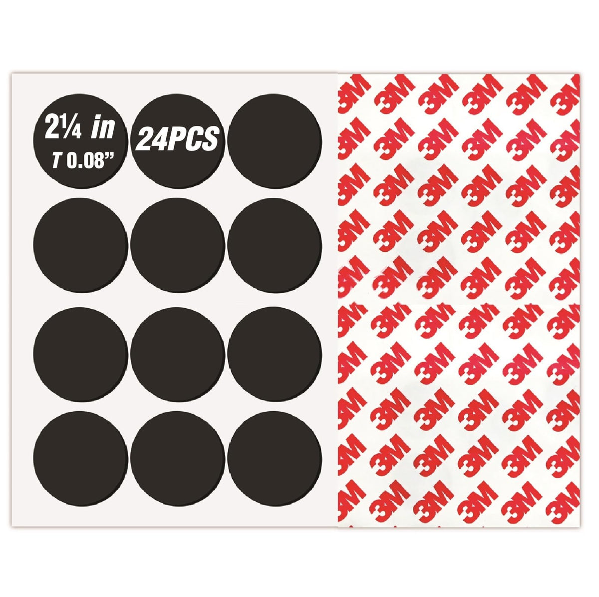 Small Magnets with Adhesive Backing for Crafts,Self Sticky Magnetic Sticker,Round Adhesive Dot Magnets for Classroom (36Pcs Circle 3/4 X 0.08 Rubber Magnets)
