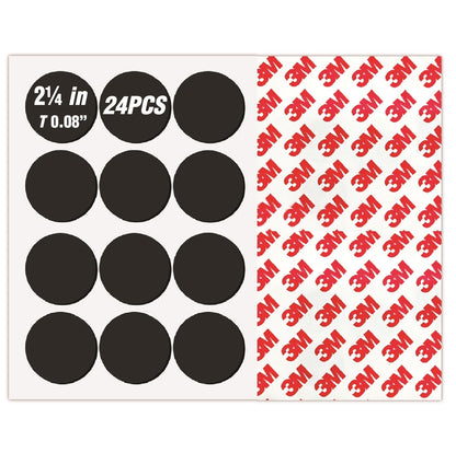Small Magnets with Adhesive Backing for Crafts,Self Sticky Magnetic Sticker,Round Adhesive Dot Magnets for Classroom (36Pcs Circle 3/4 X 0.08 Rubber Magnets)